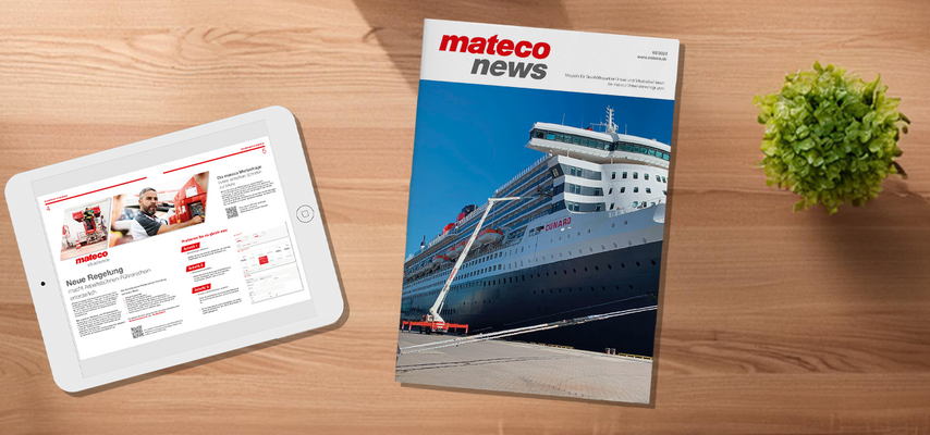 Firmenmagazin von mateco. Zeitschrift & Tablet