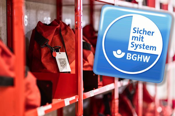 Logo BGHW - Sicher mit System