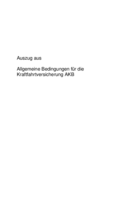 Allgemeine Bedingungen für die Kraftfahrtversicherung AKB - mateco