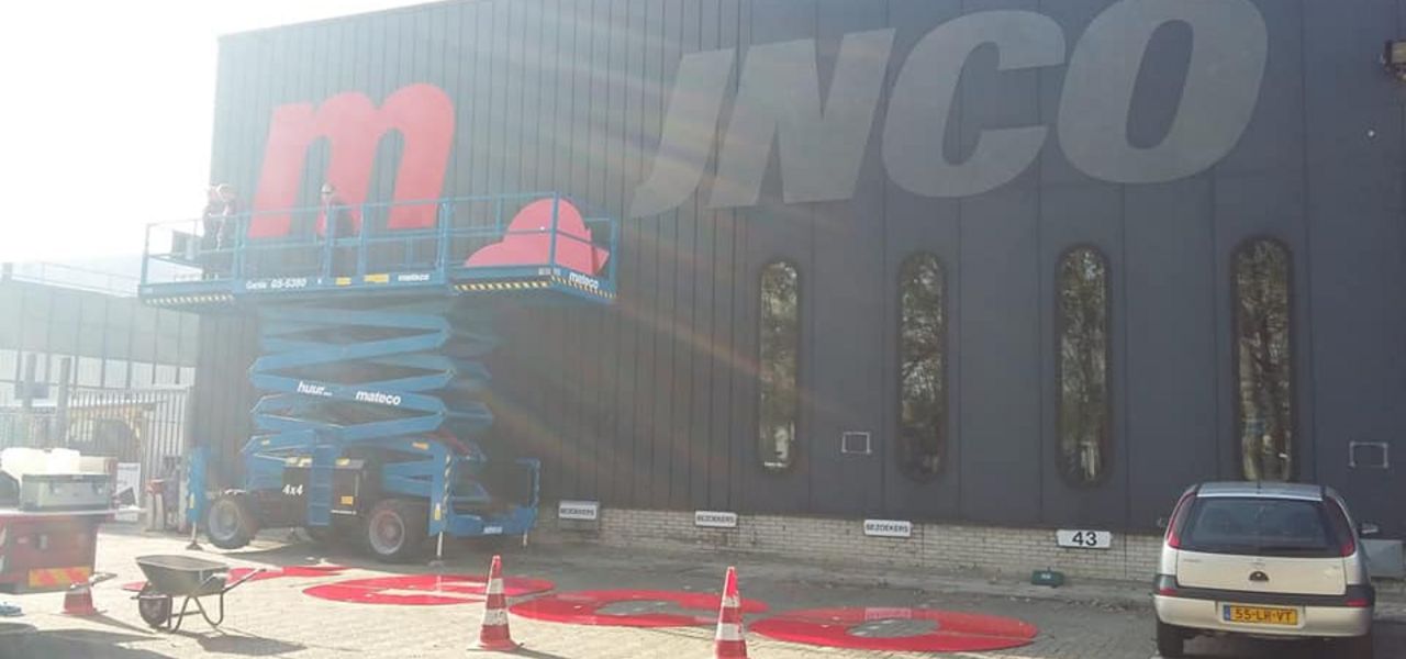 Namenswechsel am Gebäude. Gunco wird zu mateco