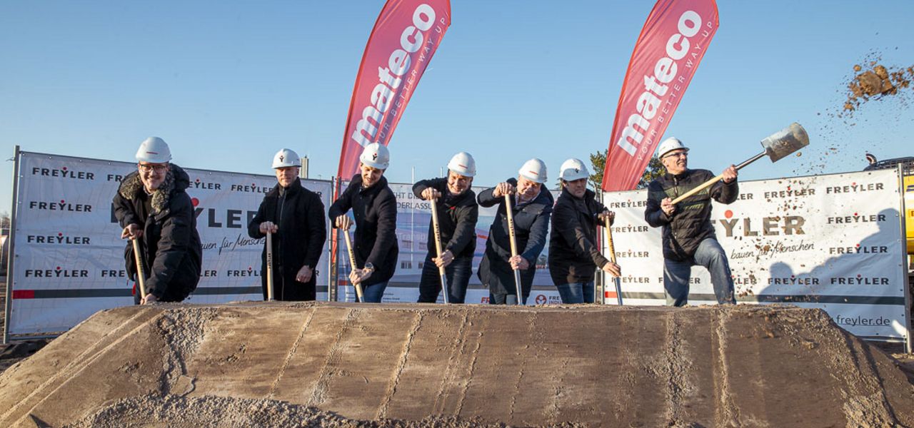 Spatenstich für neuen mateco Standort in Nürnberg