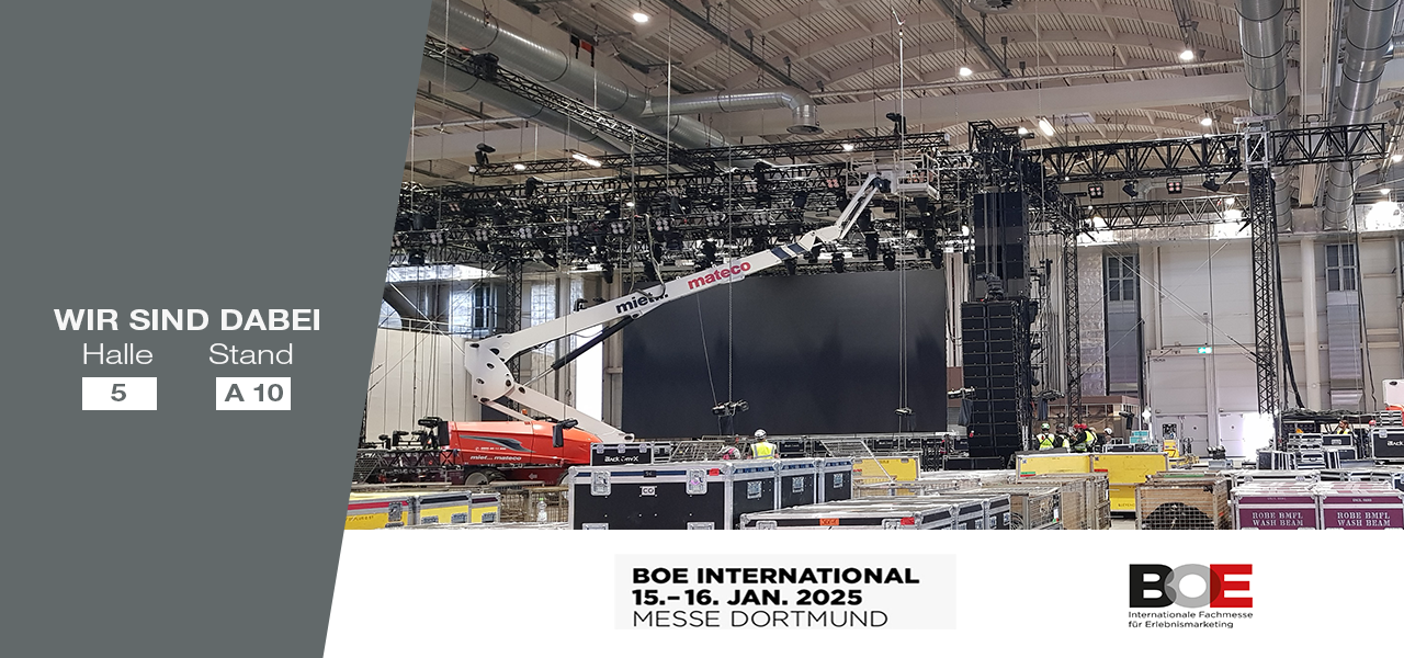 BOE International Messe - Hallen + Standnummer von mateco